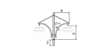 К46-0,5-0,5-1-5 кронштейн однорожковый